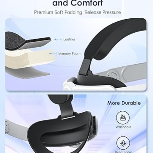 Prime made vr Headstrap Compatible for Meta Quest 3S for Meta Quest 3 Head Strap for Oculus Quest 3S/3 Accessories Comfortable Stable Elite Strap