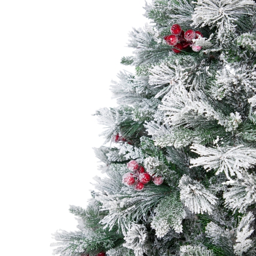 Real Touch Heavily Flocked Whittaker Spruce Full Artificial Christmas Tree - 6.5' -Unlit
