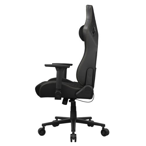 Cougar Defensor Gaming Chair, Ergonomic High‑Back PU Leather, 155° Recline, 4D Armrests & Lumbar Support, Gold