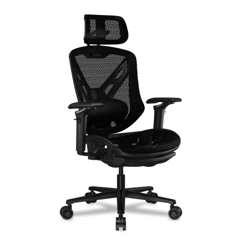 Cougar Speeder Office Gaming Chair Retractable Footrest - Ergonomic, High Back Premium Breathable Mesh Upholstery Reclining Backrest Adjustable