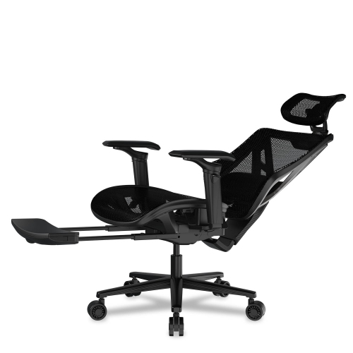 Cougar Speeder Office Gaming Chair Retractable Footrest - Ergonomic, High Back Premium Breathable Mesh Upholstery Reclining Backrest Adjustable