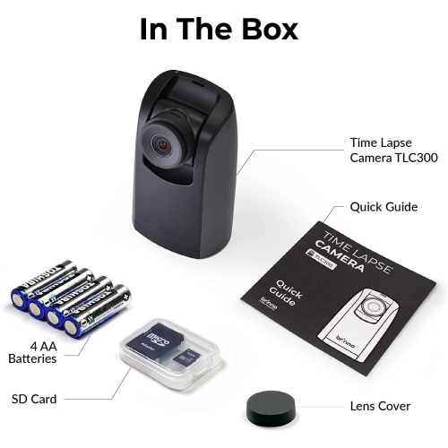 Brinno Time Lapse Camera TLC300, 2023 Timelapse Camera Outdoor Construction, Outdoor & Indoor Use, Professional HDR FHD1080P Timelapse Camera with