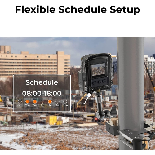 ATH1000 boîtier étanche BCC2000 Lite TLC2020 de Brinno et trousse de pinces de fixation ACC1000P. HDR et HD intégrale, batterie longue durée, acier