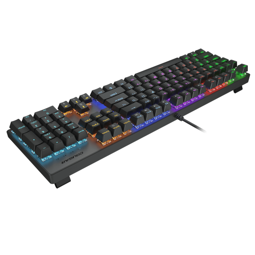 Cougar Ultimus EX RGB Wired Mechanical Gaming Keyboard – Full-Size 104-Keys, Metal Frame, Doubleshot Keycaps, Black