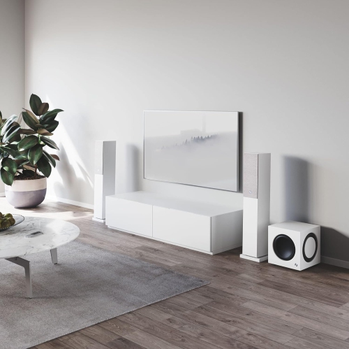 Audio Pro SW-10 Powered Subwoofer w/ 8" Long Throw Woofer & 2x 9" Passive Radiators (White)