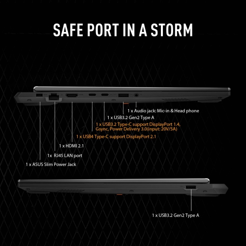 ASUS TUF Gaming A16 FA608 Gaming Laptop 16" FHD+ 165Hz Display / AMD Ryzen AI 9 HX 370 / GeForce RTX 4060 / 16GB LPDDR5X RAM / 1TB SSD / Wi-Fi 6E /