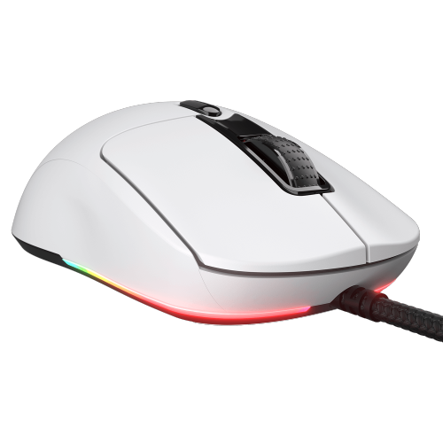 Cougar Minos Neo RGB Wired Gaming Mouse, 63g Ultralight, Symmetrical Design, PAW 3327 Sensor, 1000Hz Polling Rate, Windows Compatible, White