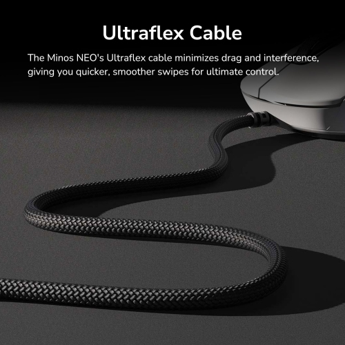 Cougar Minos Neo RGB Wired Gaming Mouse, 63g Ultralight, Symmetrical Design, PAW 3327 Sensor, 1000Hz Polling Rate, Windows Compatible, White