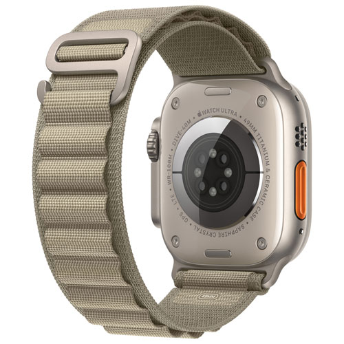 Apple Watch Ultra 2 avec boîtier de 49 mm en titane et bracelet alpin olive - Petit 130-160 mm - Paiement Balance mensuel