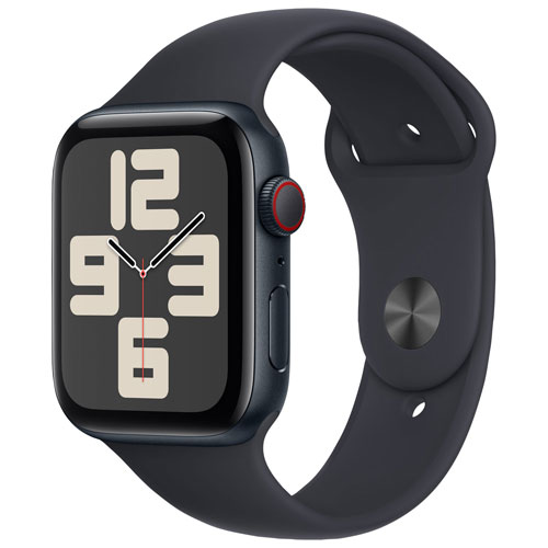 Koodo Apple Watch SE GPS Cellular 44mm Midnight Aluminum Case with Midnight Sport Band Medium Large Monthly Tab Payment Best Buy Canada