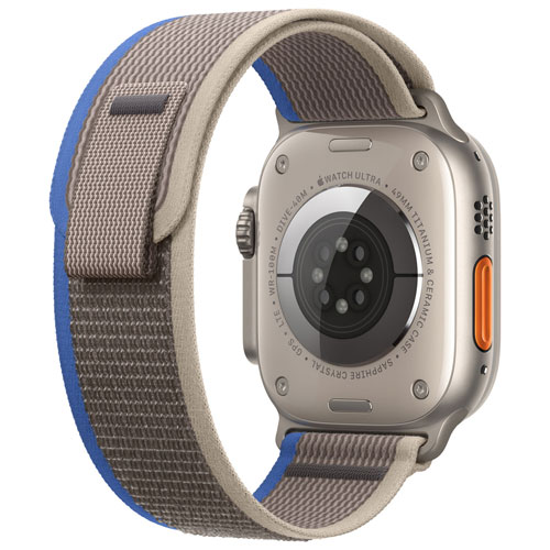 Koodo Apple Watch Ultra 49mm Titanium Case with Blue/Grey Trail Loop - Medium/Large - Monthly Tab Payment