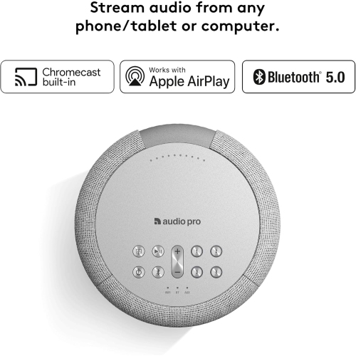 Haut-parleur sans fil Bluetooth A10 MKII Audio Pro, haute fidélité iPhone, Wi-Fi/entrée 3,5 mm, haut-parleur portatif