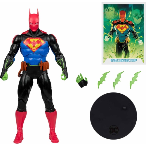 DC Multiverse Batman/Superman World's Finest 7 Inch Action Figure - Batman/Superman Fusion