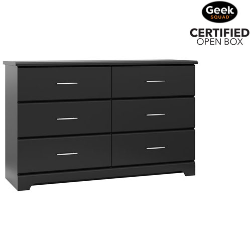 Open Box - Storkcraft Brookside 6-Drawer Dresser - Black