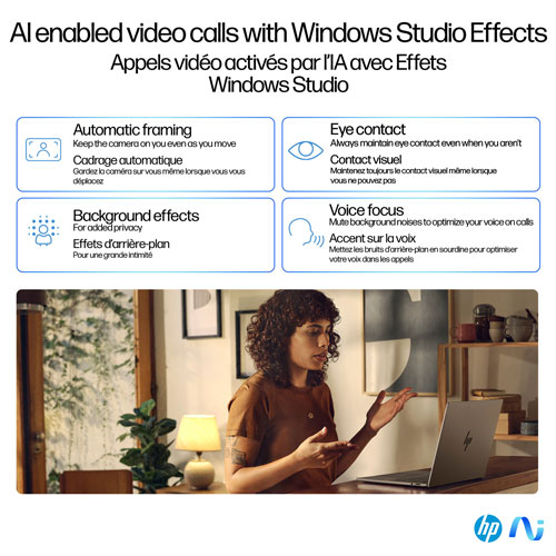 HP OmniBook X 14" Gen AI PC Laptop - Glacier Silver