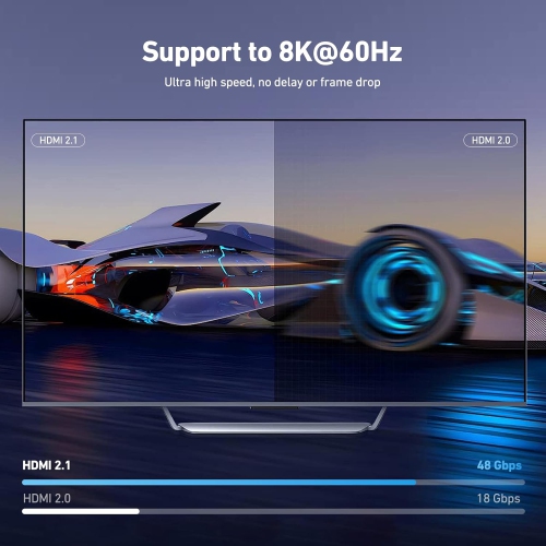 BENFEI USB 3.0 HDMI KVM Switch(8K@60Hz) with 4 USB 3.0 Ports for 2 Computers Sharging Monitor Keyboard Mouse