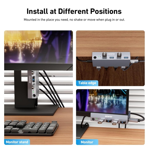 BENFEI USB 3.0 HDMI KVM Switch(8K@60Hz) with 4 USB 3.0 Ports for 2 Computers Sharging Monitor Keyboard Mouse