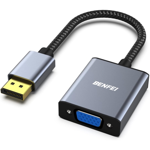 BENFEI DisplayPort to VGA, DisplayPort to VGA Adapter Male to Female Gold-Plated Cord