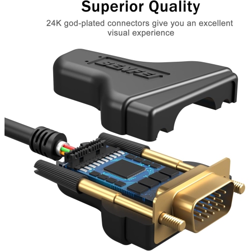 BENFEI VGA to VGA 6 Feet Cable with Ferrites