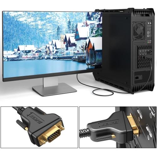 BENFEI VGA to VGA 6 Feet Cable with Ferrites