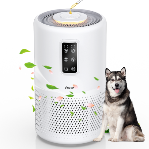 VEWIOR Air Purifiers for Home Large Room up to 1400 sqft, H13 True HEPA Air Purifiers for Bedroom, for Wildfire Smoke Pet Dust Pollen Odor