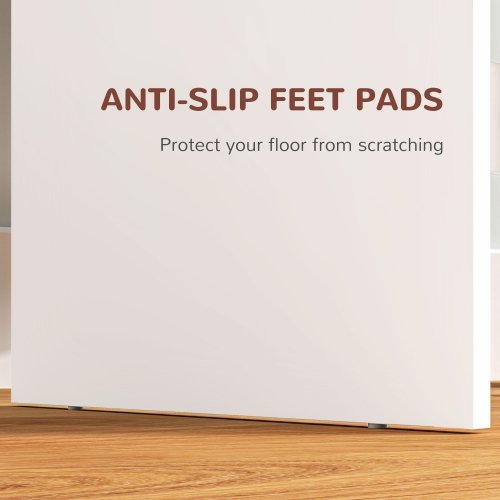 HOMCOM Makeup Vanity Desk with Mirror and Lights, for Bedroom, Modern LED Lighted Dressing Table with 2 Storage Drawers, 3 Compartments, 3 Lighting