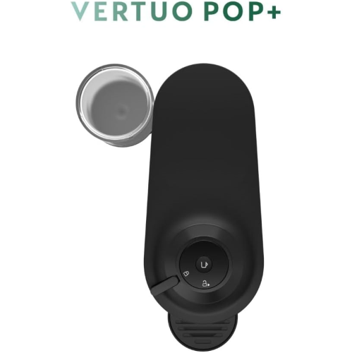 Nespresso Vertuo Pop+ Coffee and Espresso Machine with Aeroccino by De'Longhi, Liquorice Black