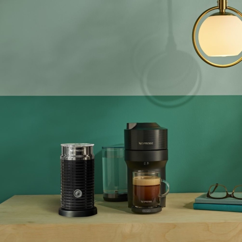 Nespresso Vertuo Pop+ Coffee and Espresso Machine with Aeroccino by De'Longhi, Liquorice Black