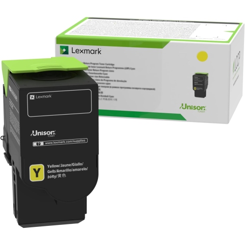 Image 1 de 1.. Lexmark – Cartouche de toner jaune à très haut rendement 78C1UYE