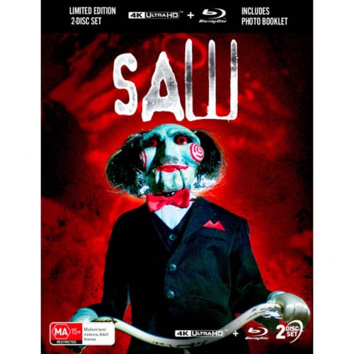 SAW - LIMITED EDITION 3D LENTICULAR HARDCASE + PHOTO BOOKLET (4K & BLU-RAY) - 4K ULTRA HD
