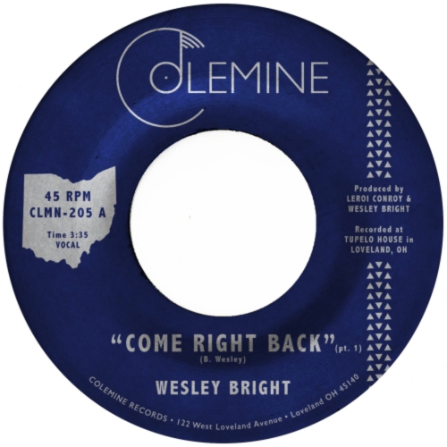 COLEMINE  Wesley Bright - Come Right Back (Opaque Red) - (Colored Vinyl, Red) - [Vinyl]