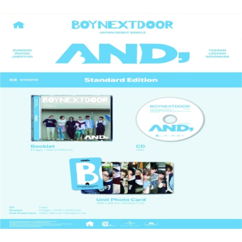 Boynextdoor - AND, - (Limited Edition, Booklet, Photo / Photo Card) - [CD5 Single]