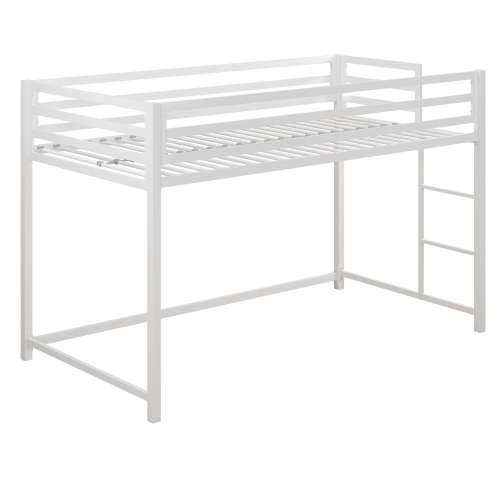 DHP  Miles Metal Junior Twin Loft Bed In White