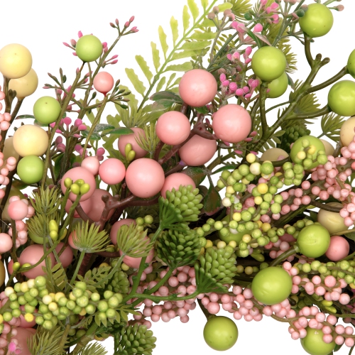Berries and Olives Artificial Spring Wreath - 25" - Pastel