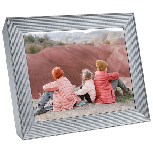 AURA  Mason Luxe 9.7" Wi-Fi Digital Photo Frame (Af700Wht) - Sandstone