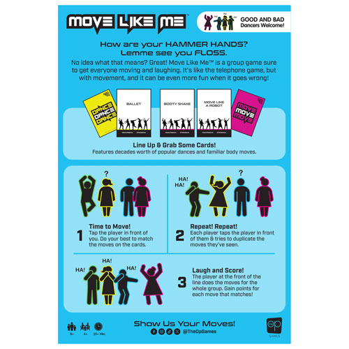 Jeu de cartes Move Like Me