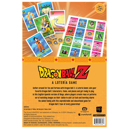 Jeu de cartes Loteria: Dragon Ball Z
