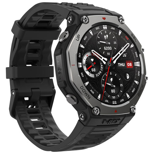 Amazfit T-Rex 3 48mm Bluetooth Outdoor Smartwatch - Onyx