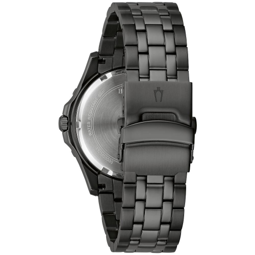 Bulova Mens Classic Quartz Watch 42mm Black Stainless Steel Case and Bracelet with Black Dial