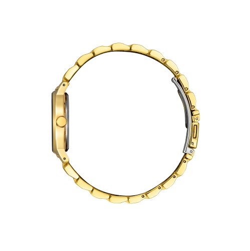 Citizen Ladies Axiom Eco-Drive Watch 28mm Gold-Tone Stainless Steel Case and Bracelet with Black Dial