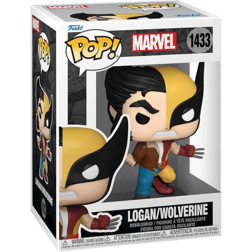 Pop Marvel Marvel Split 3.75 Inch Action Figure - Wolverine/Logan #1433