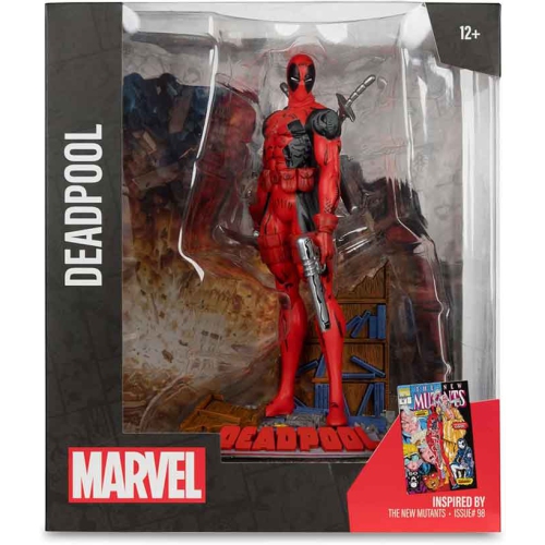 MARVEL  Collectible 7 Inch Statue Figure 1/10 Sale Posed Scene - Deadpool (The New Mutants #98) BEST MARVEL FIGURE