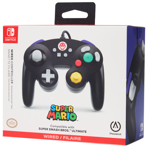 PowerA GameCube Style Wired Controller for Nintendo Switch - Bowser