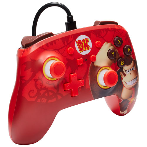 Manette avec fil optimisée de PowerA pour Nintendo Switch - Donkey Kong Flex