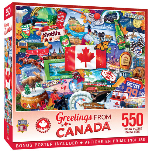 Casse-tête Greetings From Canada - 550 pièces