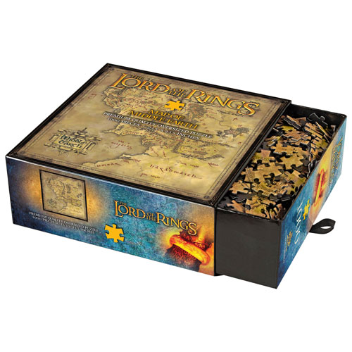 The Noble Collection : The Lord of the Rings Map of Middle-Earth - Casse-tête de 1000 pièces