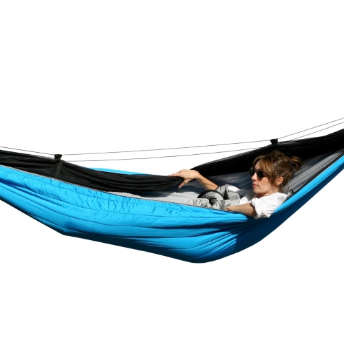 Hidden Wild Sleeping Bag Hammock with Bug Net - 9.25' - Blue