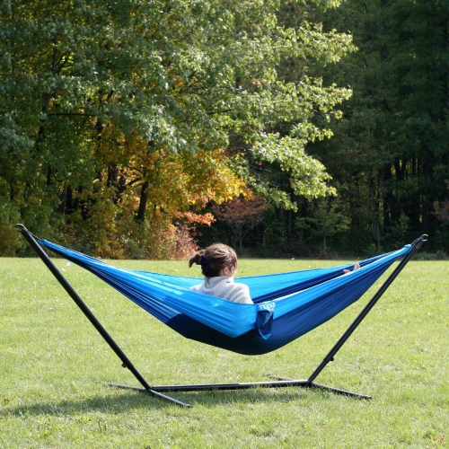 Hidden Wild Steel Hammock Stand - 11' - Black