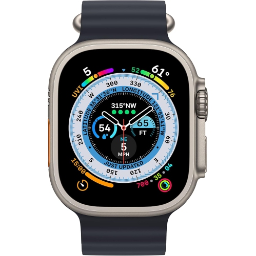 Apple MQET3LL/A Watch Ultra (GPS + Cellular) 49mm Titanium w/ Midnight Ocean Band - Titanium (2022) by APPLE - Refurbished condition - Image 2