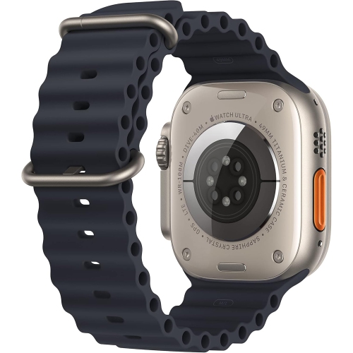 Apple MQET3LL/A Watch Ultra (GPS + Cellular) 49mm Titanium w/ Midnight Ocean Band - Titanium (2022) by APPLE - Refurbished condition - Image 3